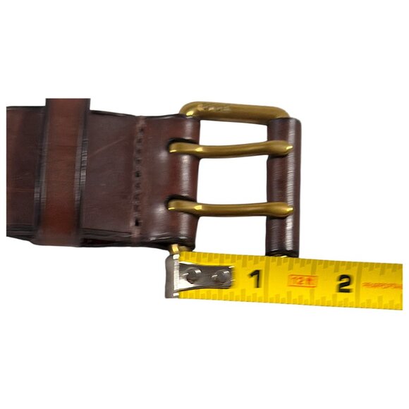 Polo Ralph Lauren Belt Mens 32/30 Brown Leather Equestrian Heritage Gentleman - Picture 10 of 16